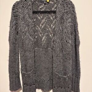 Alessandro Dell'Acqua Charcoal Knit Cardigan
